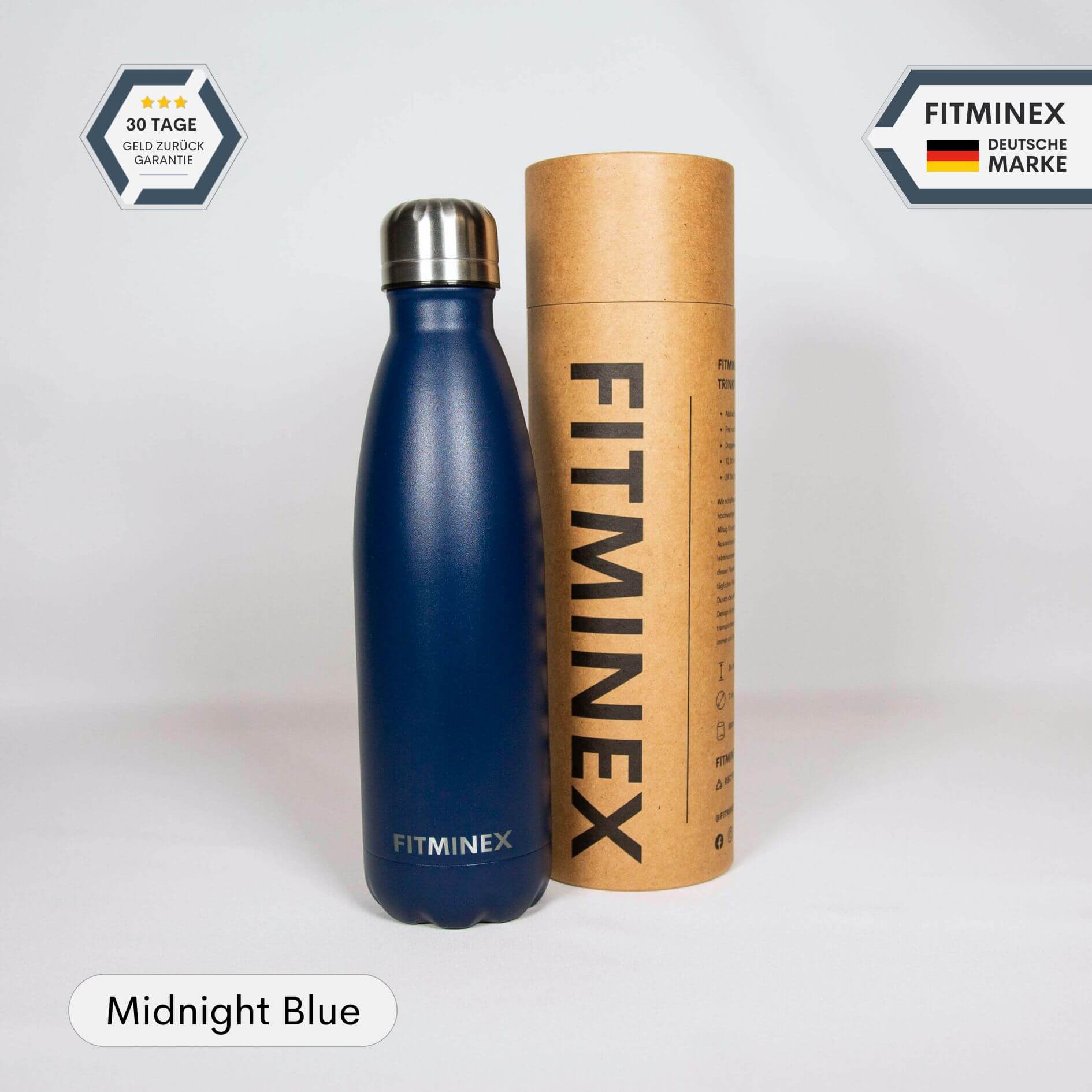 FITMINEX Trinkflasche Edelstahl